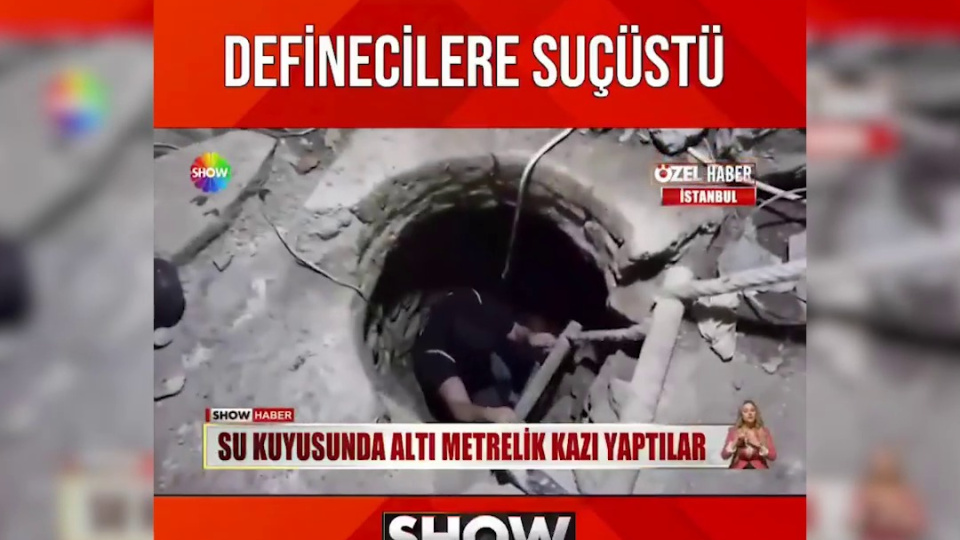 2 asırlık su kuyusunda define aradılar