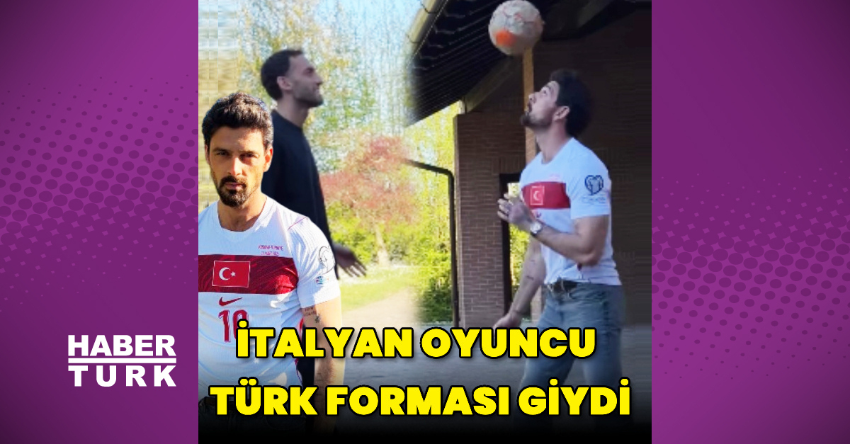 Hakan Çalhanoğlu ile Michele Morrone'nun Türk Forma Fotoğrafı