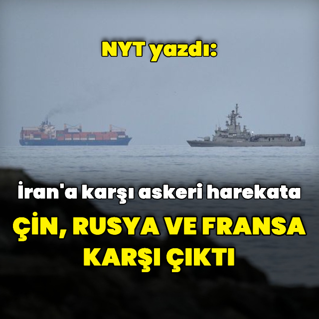 NYT: Rusya, Çin ve Fransa karşı çıktı