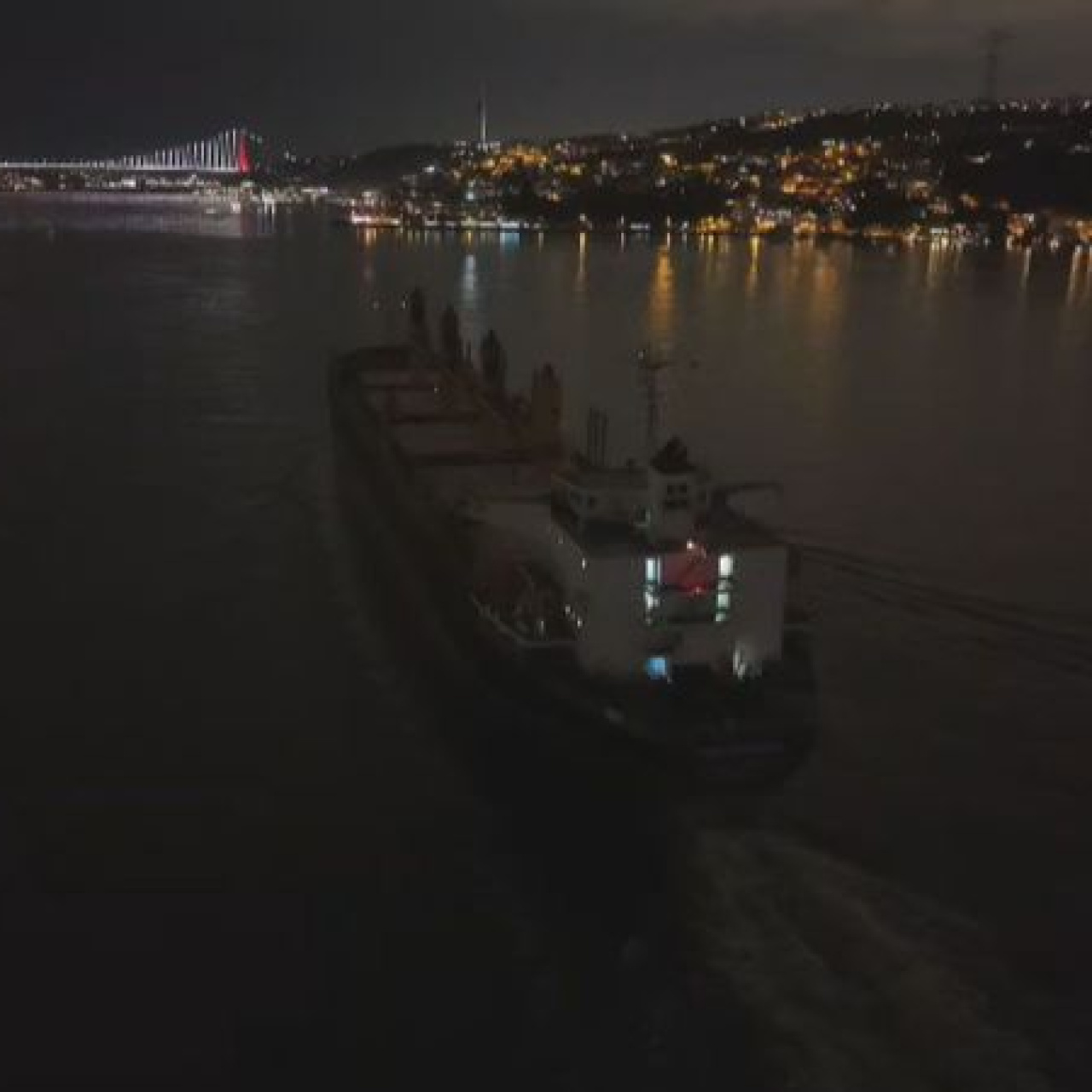 İstanbul Boğazı’nda gemi arızası