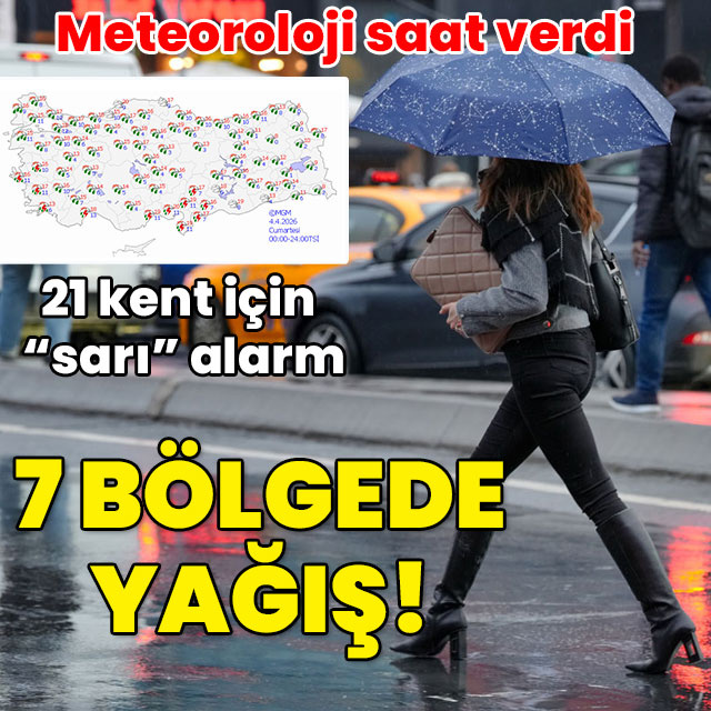 Meteoroloji saat verdi! 21 kent için "sarı" alarm! Tüm bölgeler yağışlı!