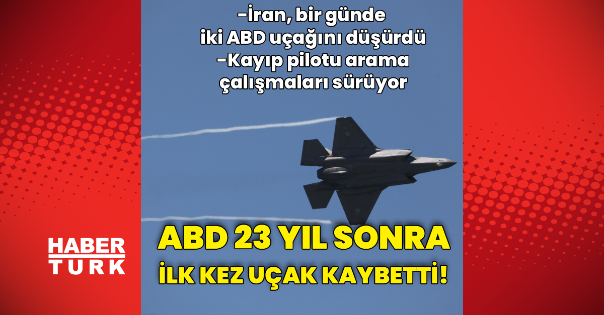 İran ABD uçağı vurdu, ilk askeri uçak kaybı!;