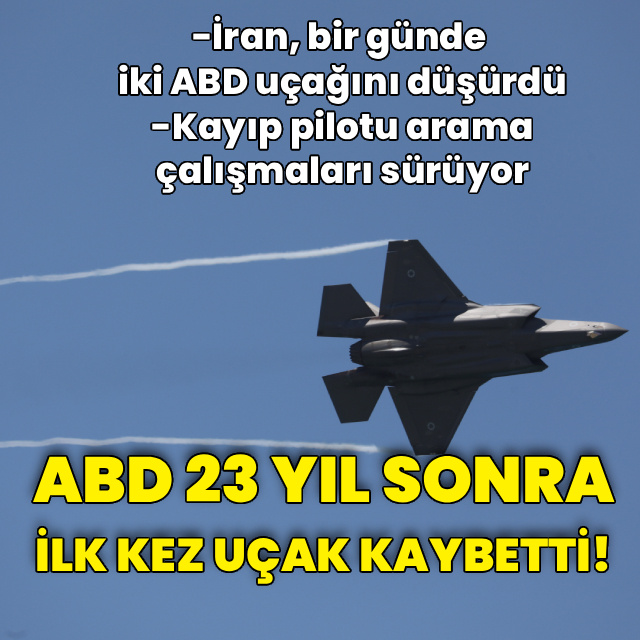 ABD 23 yıl sonra ilk kez uçak kaybetti!