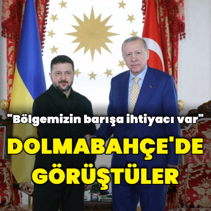 Cumhurbaşkanı Erdoğan Zelenskiy ile İstanbul'da görüştü