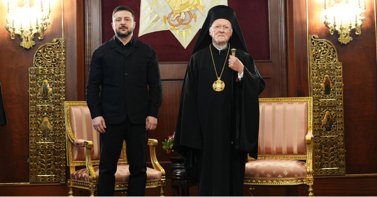 Zelenskiy Fener Rum Patriği Bartholomeos ile görüştü