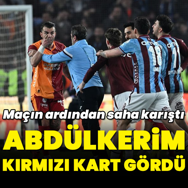 Maç sonu saha karıştı, Abdülkerim kızardı!