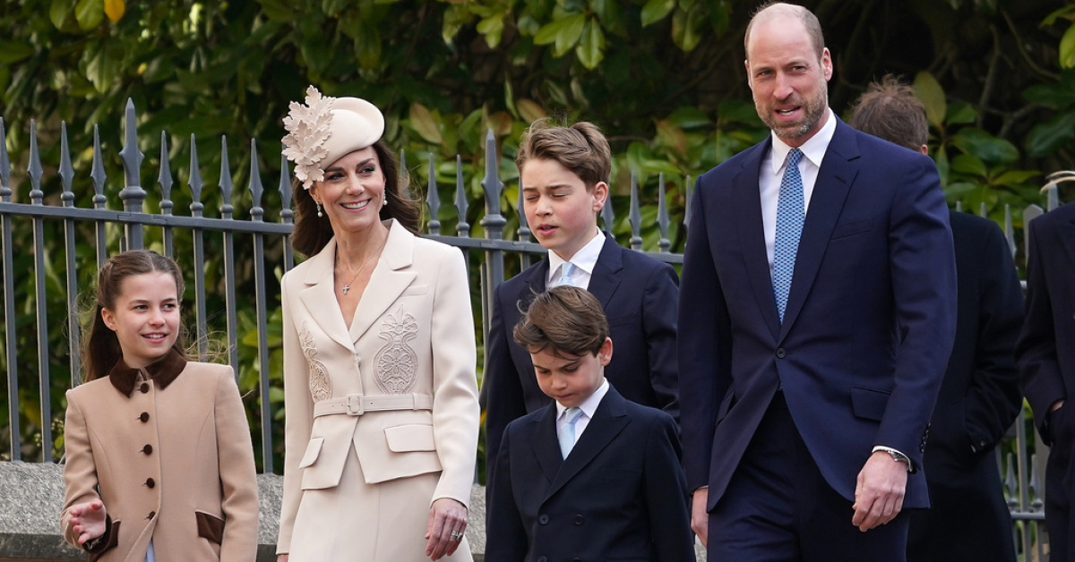 Kraliyet ailesi Paskalya töreninde saflar netleşti