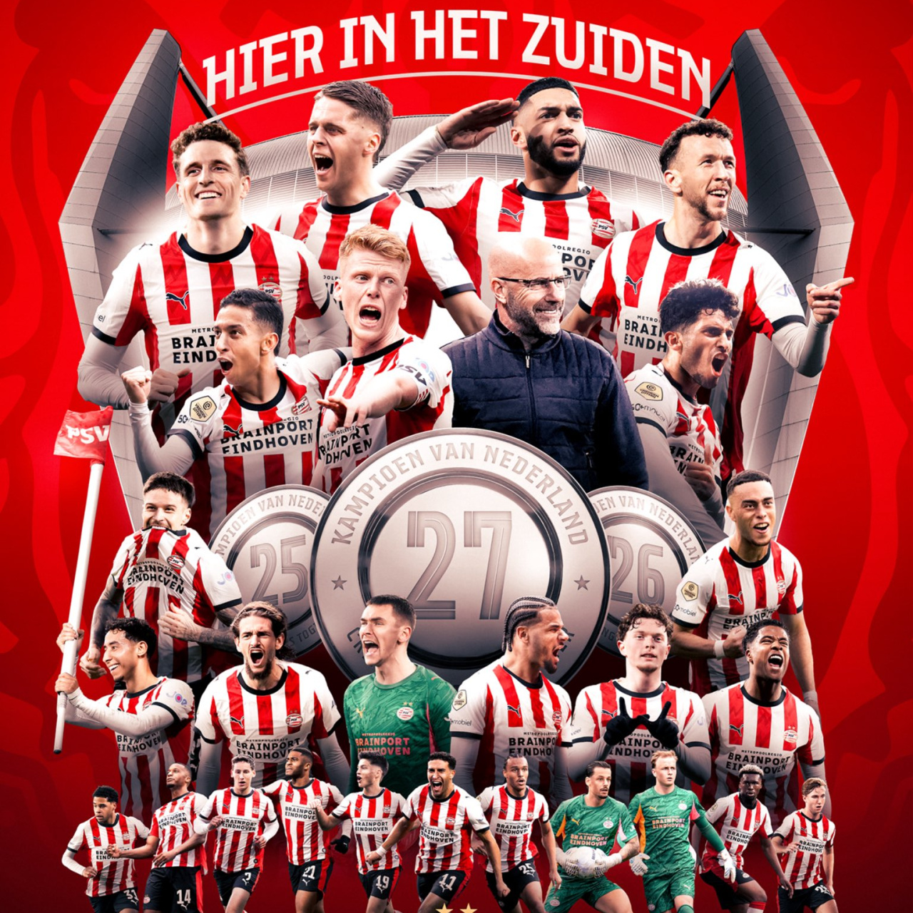 Hollanda'da şampiyon PSV!