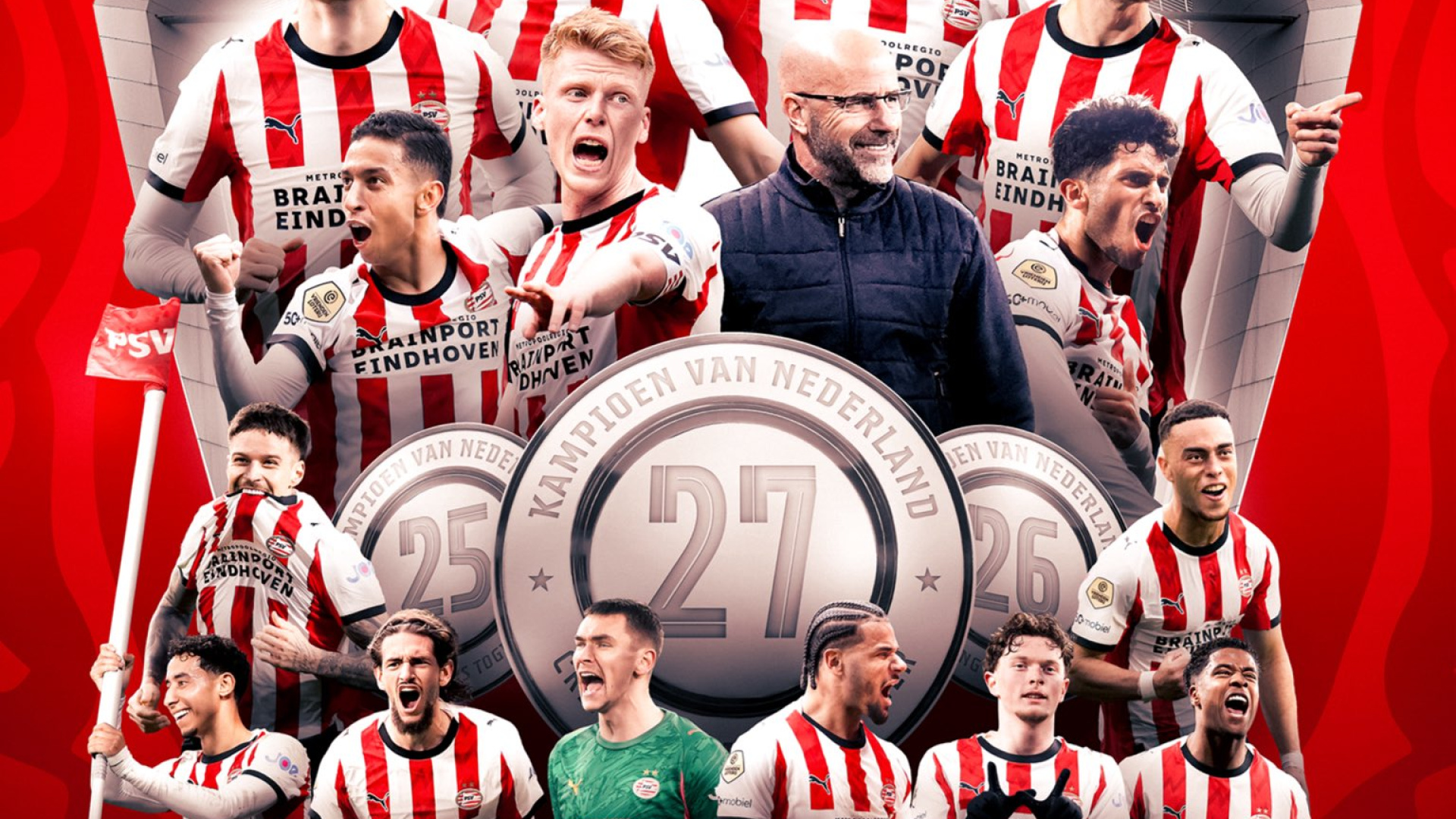 PSV, Hollanda Ligi'nde Üst Üste 3. Şampiyonluğunu Kutluyor