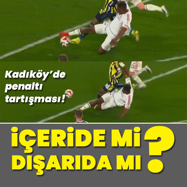 Kadıköy'de tartışılan penaltı kararı!