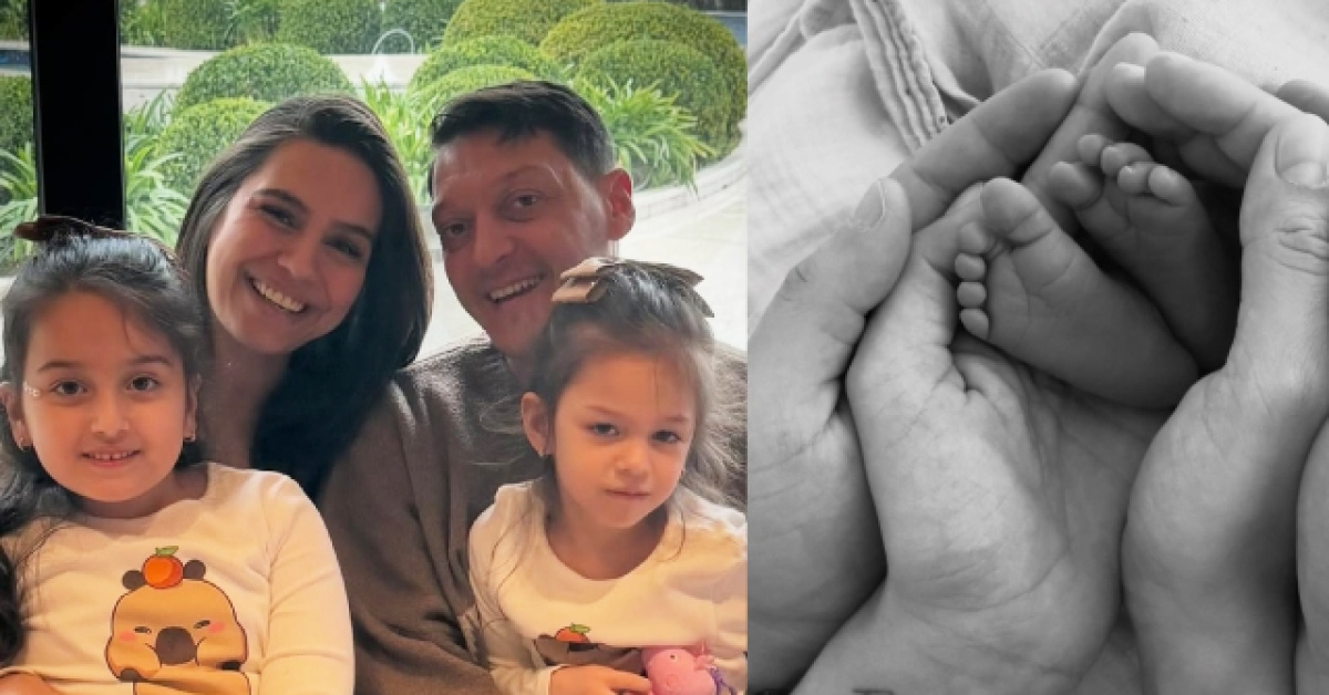 Mesut Özil ve Amine Gülşe'nin üçüncü çocuğu dünyaya geldi