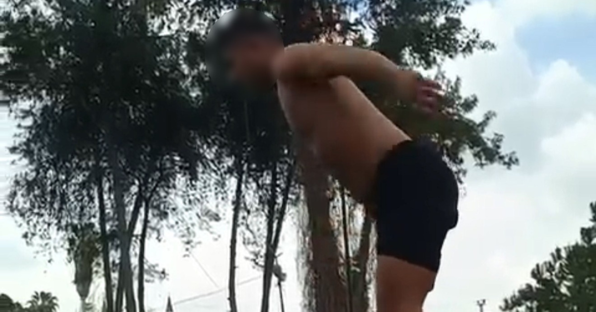 Şelaleden atılan kişi ceza almış