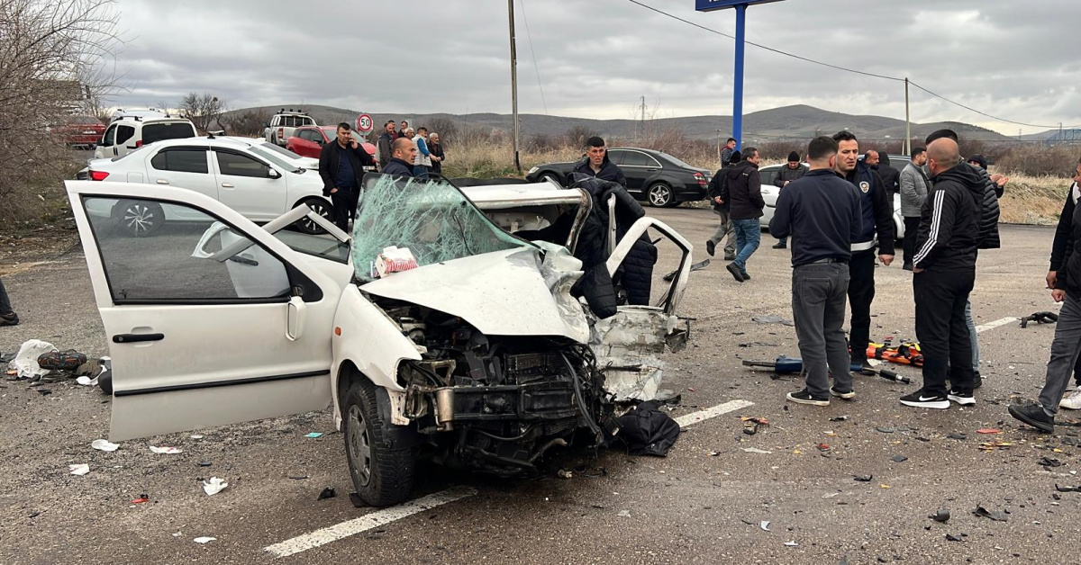Nevşehir'deaile kaza sonucunda yok oldu