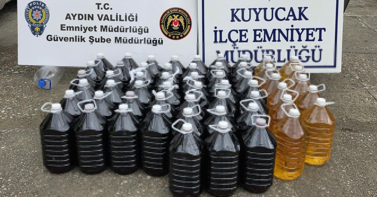 Aydın'dasahte içki operasyonu vekavgalar