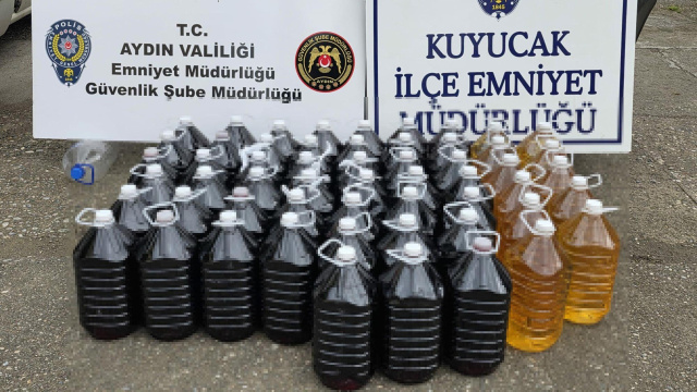 Aydın'da sahte içki operasyonu