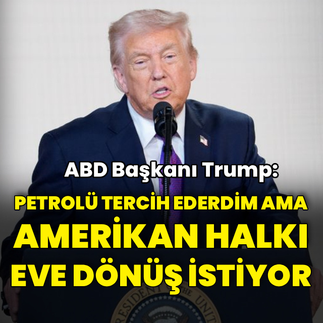 Donald Trump'tan açıklamalar