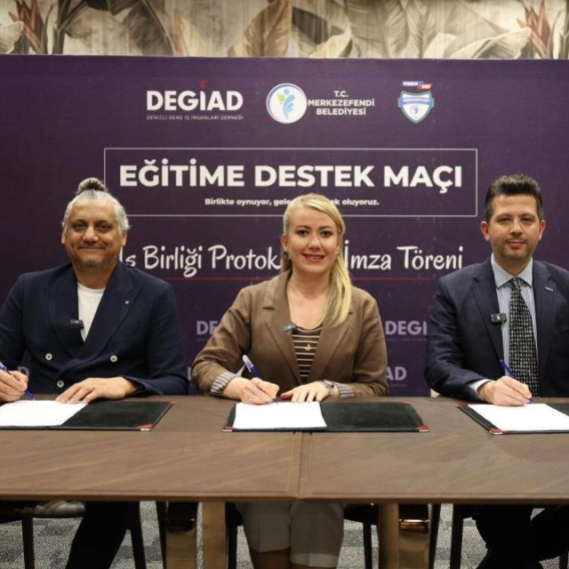 Merkezefendi'de eğitime destek maçı