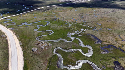 Eşsiz güzellik... Tamamen suyla kaplandı!