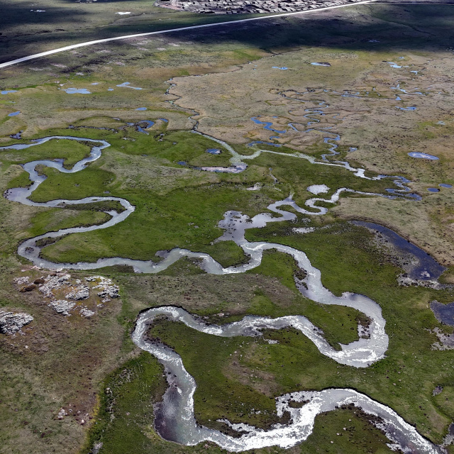 Eşsiz güzellik... Tamamen suyla kaplandı!
