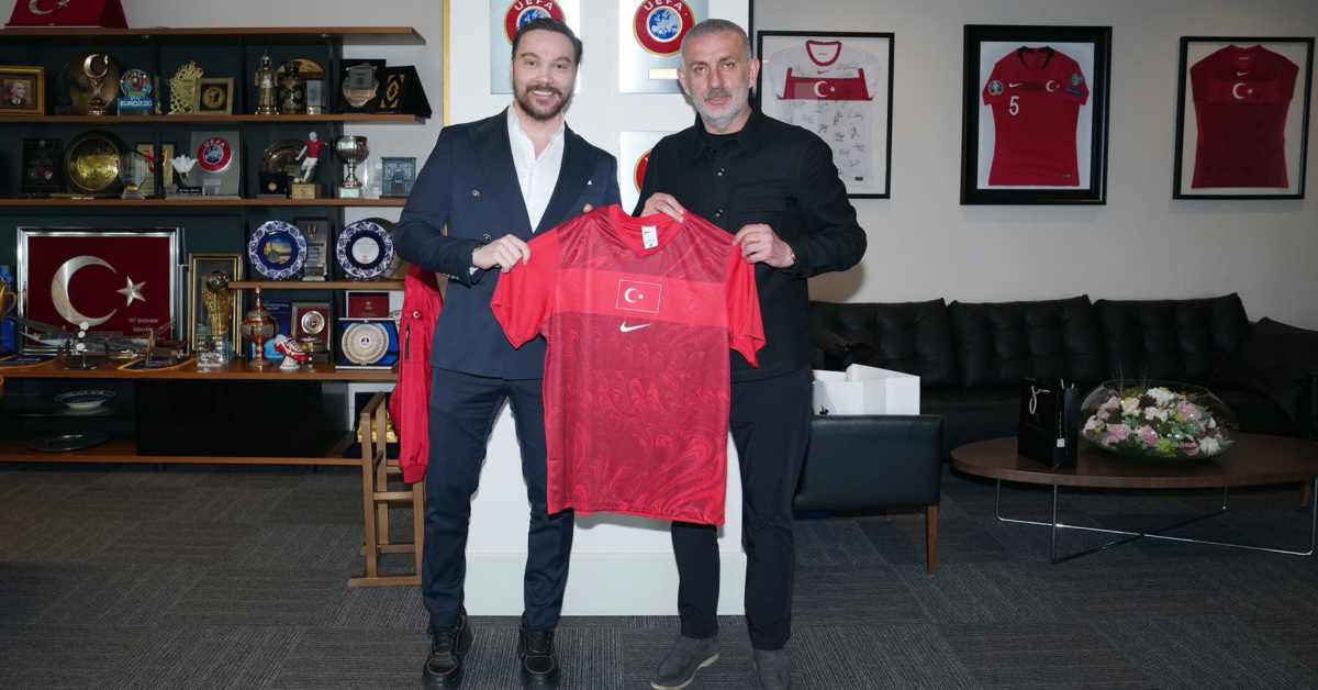 Sinan Akçıl TFF Başkanı İbrahim Hacıosmanoğlu'naziyaret