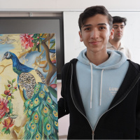 Şırnaklı Hüsam, resimleriyle ABD’nin prestijli sanat okuluna birinci sıradan ve tam burslu kabul aldı