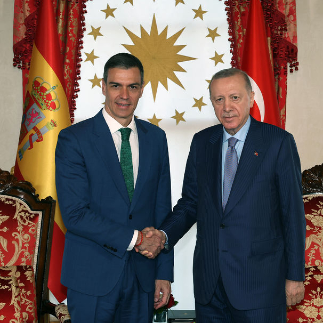 Cumhurbaşkanı Erdoğan, Sanchez ile görüştü