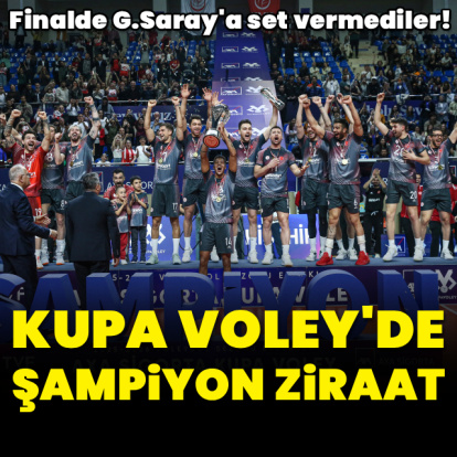 Kupa Voley'de şampiyon Ziraat!