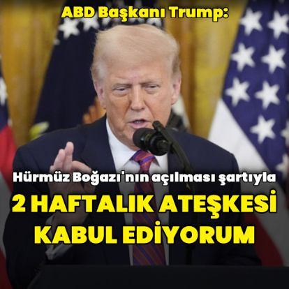 Trump'tan ateşkes açıklaması