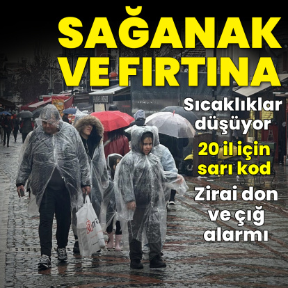 20 il için sarı kod! Sağanak yağmur ve fırtına etkili olacak