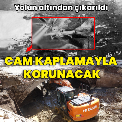 Yolun altından çıkarıldı! Cam kaplamayla korunacak