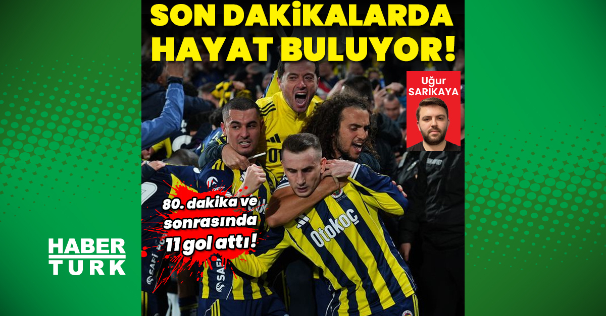 Fenerbahçe son dakika golleriyle şampiyonluk yarışına devam!