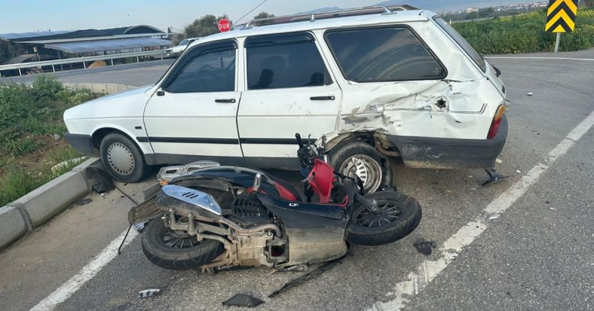Motosikletin sürücüsü hayatını kaybetti, otomobilin sürücüsü gözaltına