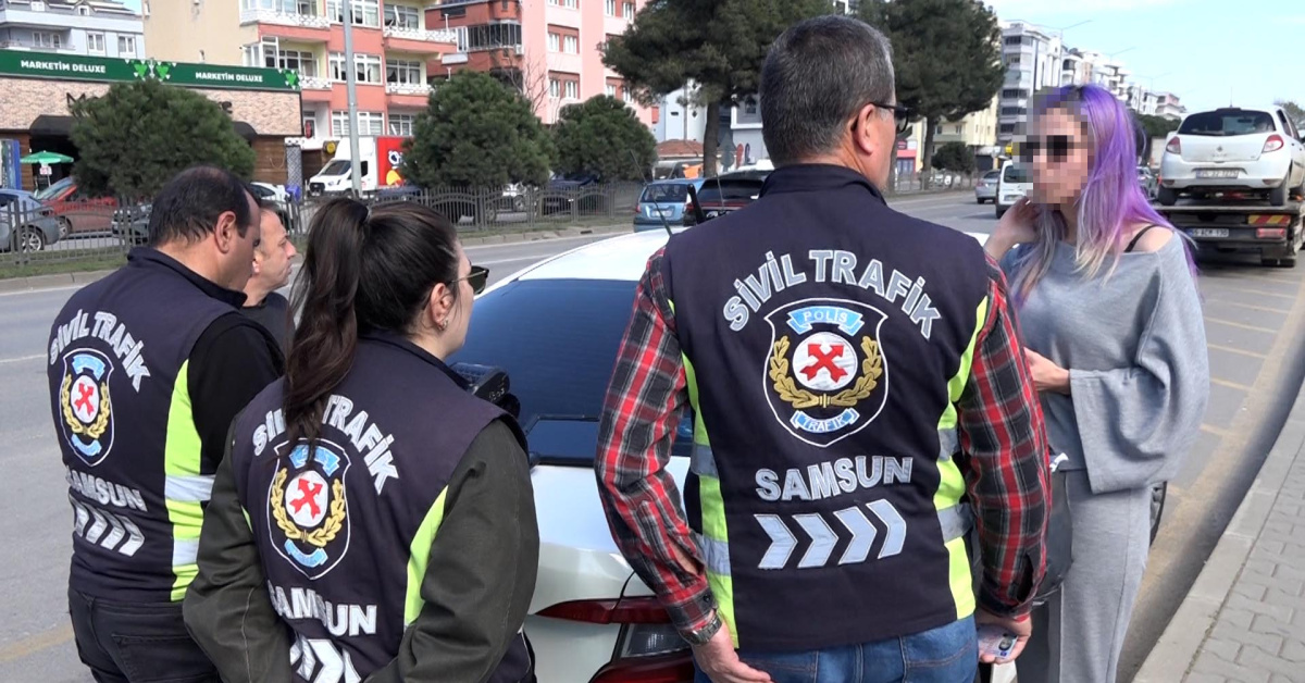 Samsun'da Korsan Taksici Ceza Kesildi