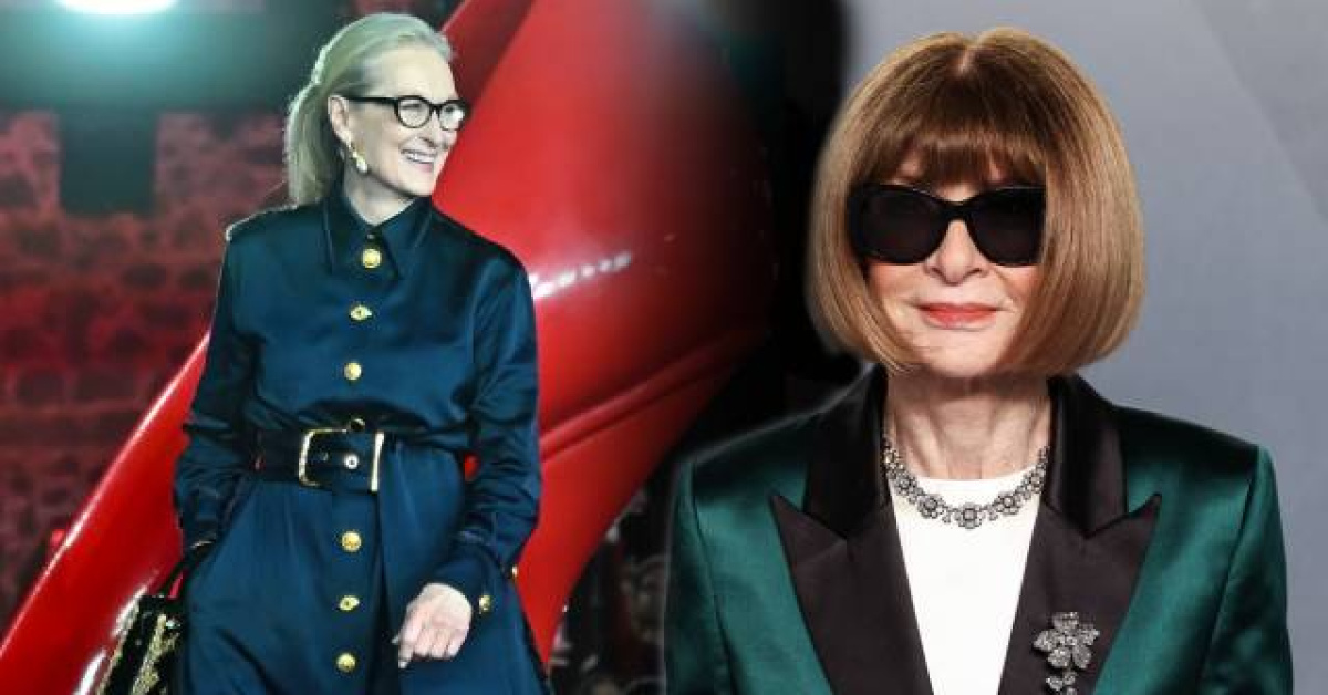Meryl Streep ve Anna Wintour'nun Vogue kapak pozu