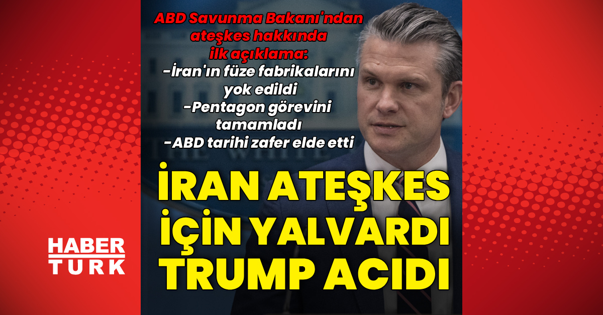 ABD Savunma Bakanı: Trump İran'aacıdı