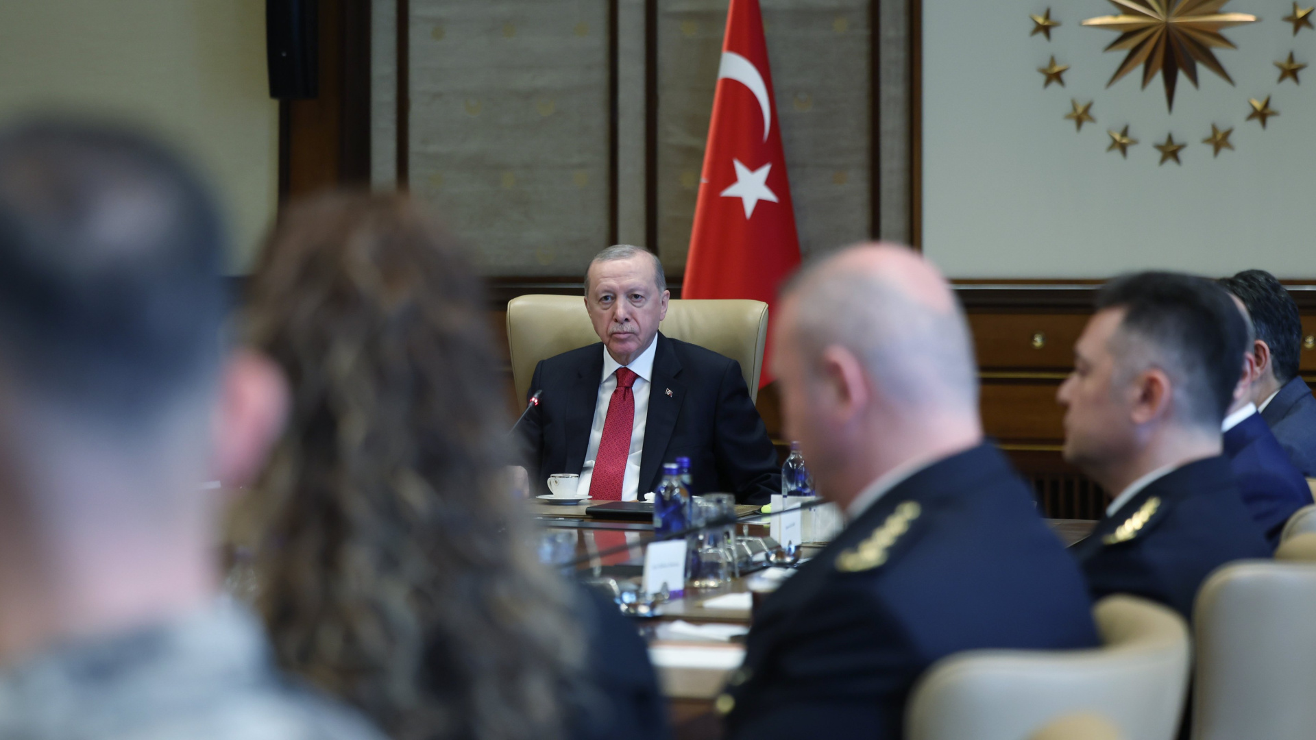 Cumhurbaşkanı Erdoğan, Polis Haftası'nda Bakan Çiftçi ve Polis Heyetini Kabul Etti