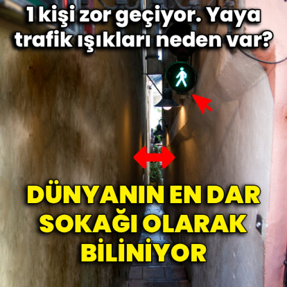 Dünyanın en dar sokağı olarak biliniyor