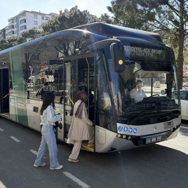 Elektrikli otobüsleri hizmete başladı