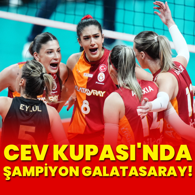 Kadınlar CEV Kupası'nda şampiyon Galatasaray Daikin!