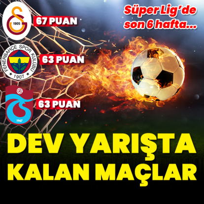 Süper Lig'de son 6 hafta! İşte kalan maçlar