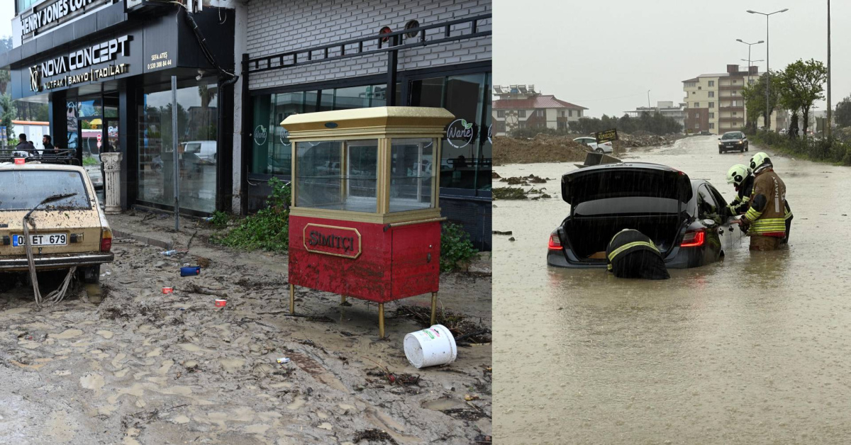 Hatay-Osmaniye'desağanak yağış... Evleri subastı!
