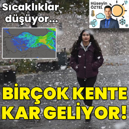 Termometre düşüyor... Birçok kente kar geliyor!