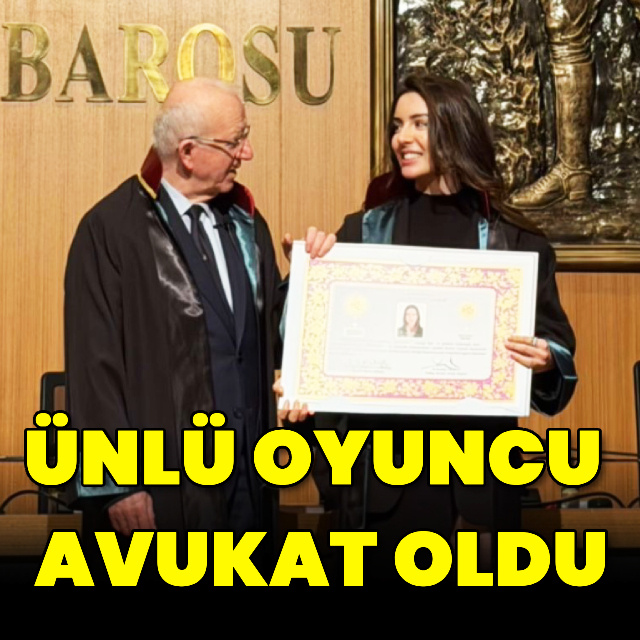 Ünlü oyuncu avukat oldu