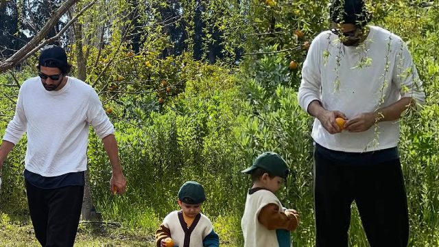 Baba-oğul doğa gezisinde