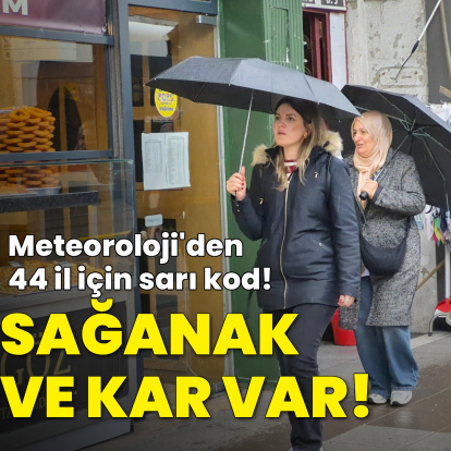 Sağanak yağmur ve kar yağışı bekleniyor