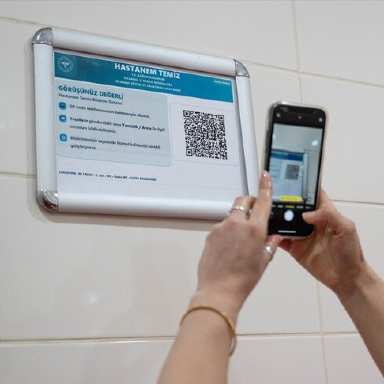 İstanbul'da hastanelerdeki temizlik sorunları QR kodla bildirilecek