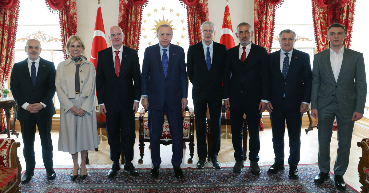 Erdoğan, FIFA Başkanı Infantino'yukabul etti