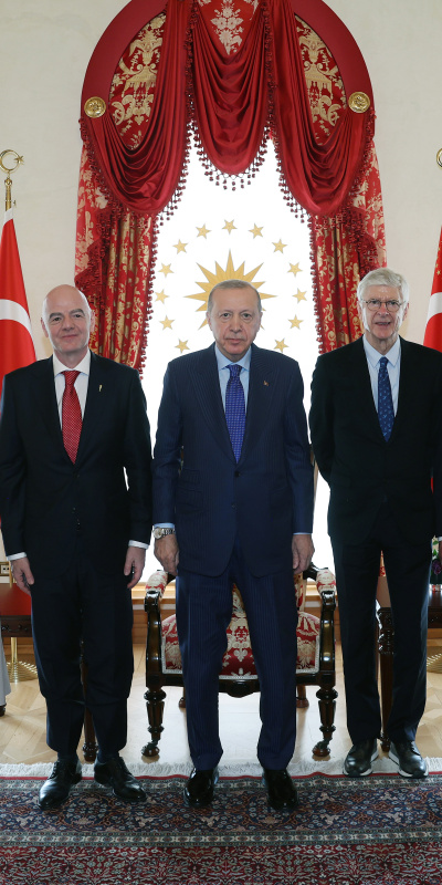 Cumhurbaşkanı Erdoğan, Infantino'yu kabul etti