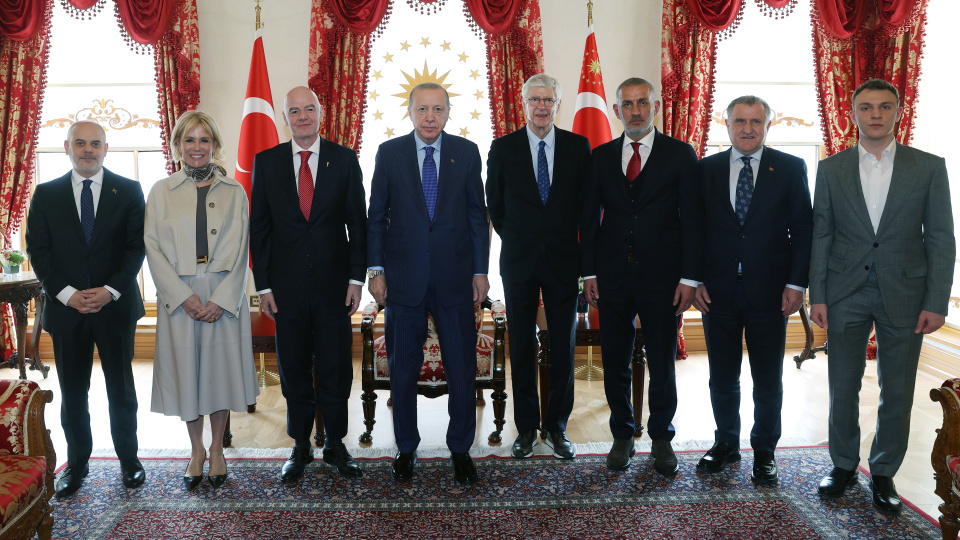 Cumhurbaşkanı Erdoğan, Infantino'yu kabul etti