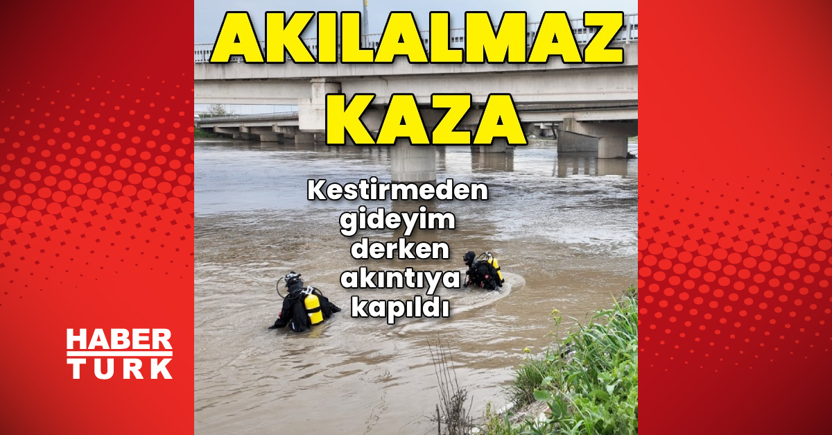 Bursa'da Akıntıda Kapalı Araçta Kişinin Bulunması İçin Çalışma Başlatıldı
